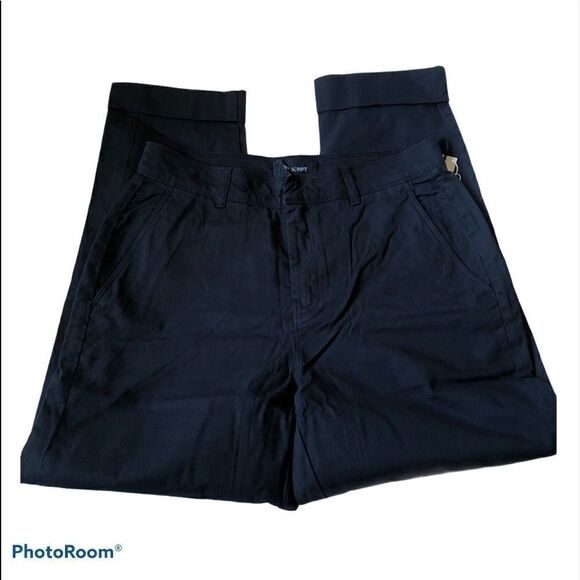 THE SCRIPT Matilde Cropped Blue Pants.Size 2 - Picture 6 of 8